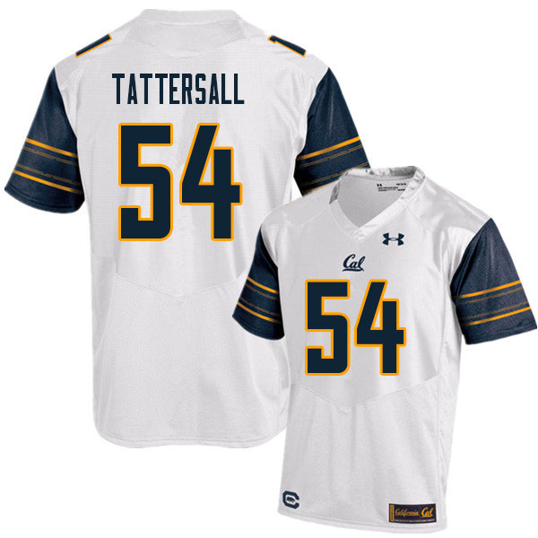 Men #54 Evan Tattersall Cal Bears UA College Football Jerseys Sale-White - Click Image to Close